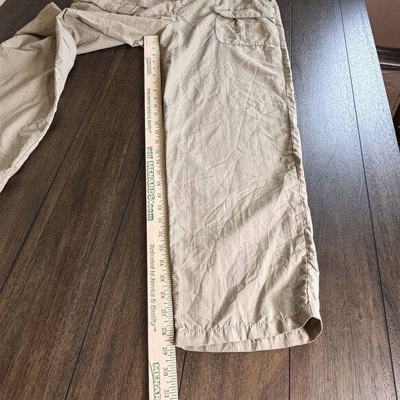 LL Bean 100% Nylon Cargo Lightweight Hiking Trousers Pants Womens XL Outdoor - Picture 4 of 6
